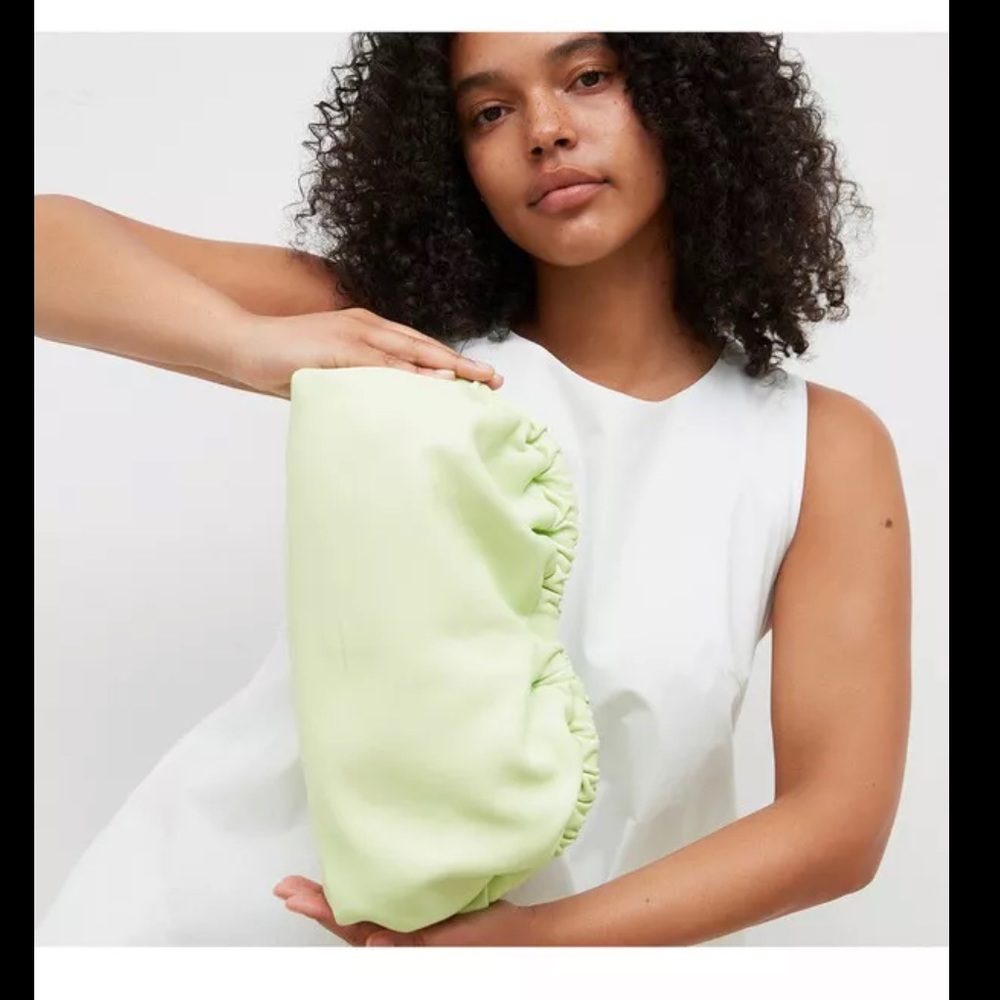 LARGE Mansur Gavriel Cloud Clutch Bag- Mint